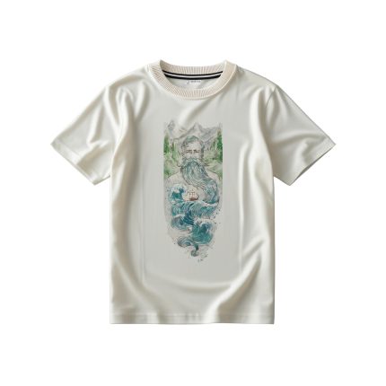 تیشرت با طرح مرد ریش دار