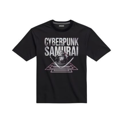 تیشرت با طرح سامورایی سایبرپانک