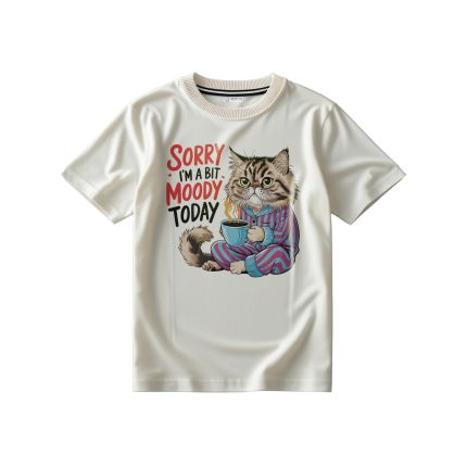 تیشرت با طرح گربه مودی