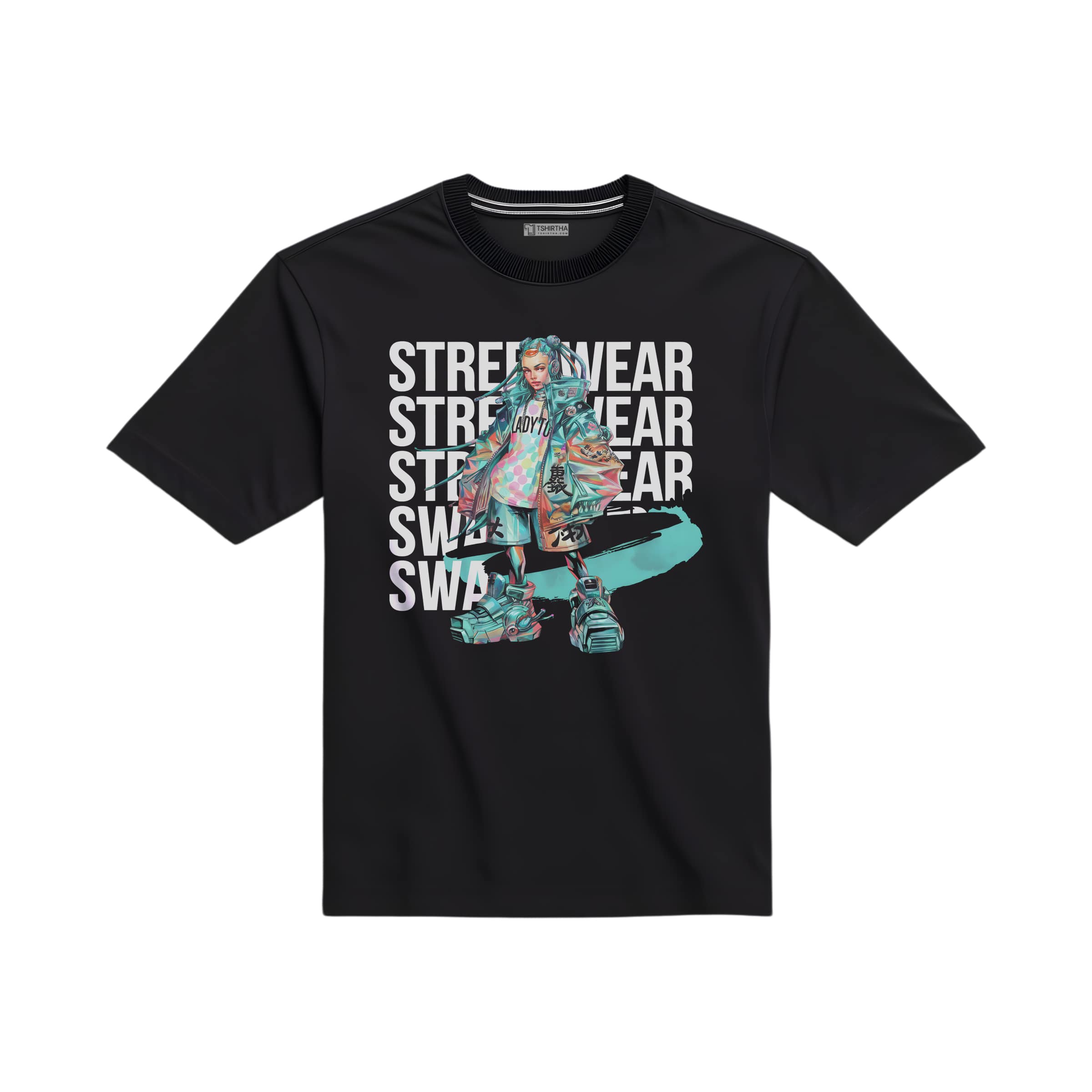 تیشرت با طرح استایل خیابانی تیشرت با طرح استایل خیابانی