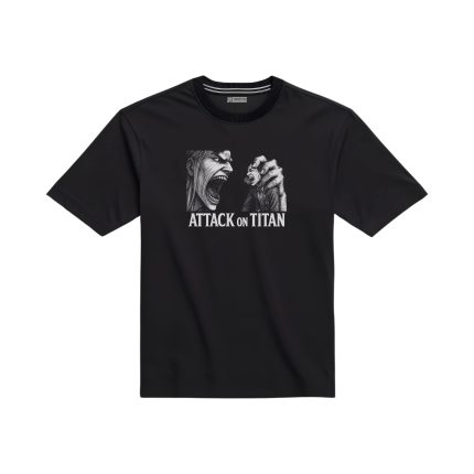 تیشرت با طرح انیمه اتک آن تایتان، تایتان در حال فریاد