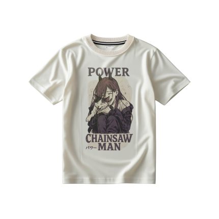 تیشرت با طرح پاور از انیمه چینسا من