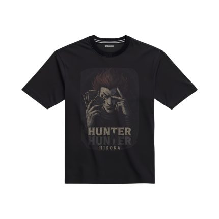تیشرت مشکی با طرح هیسوکا تاریک از انیمه هانتر x هانتر