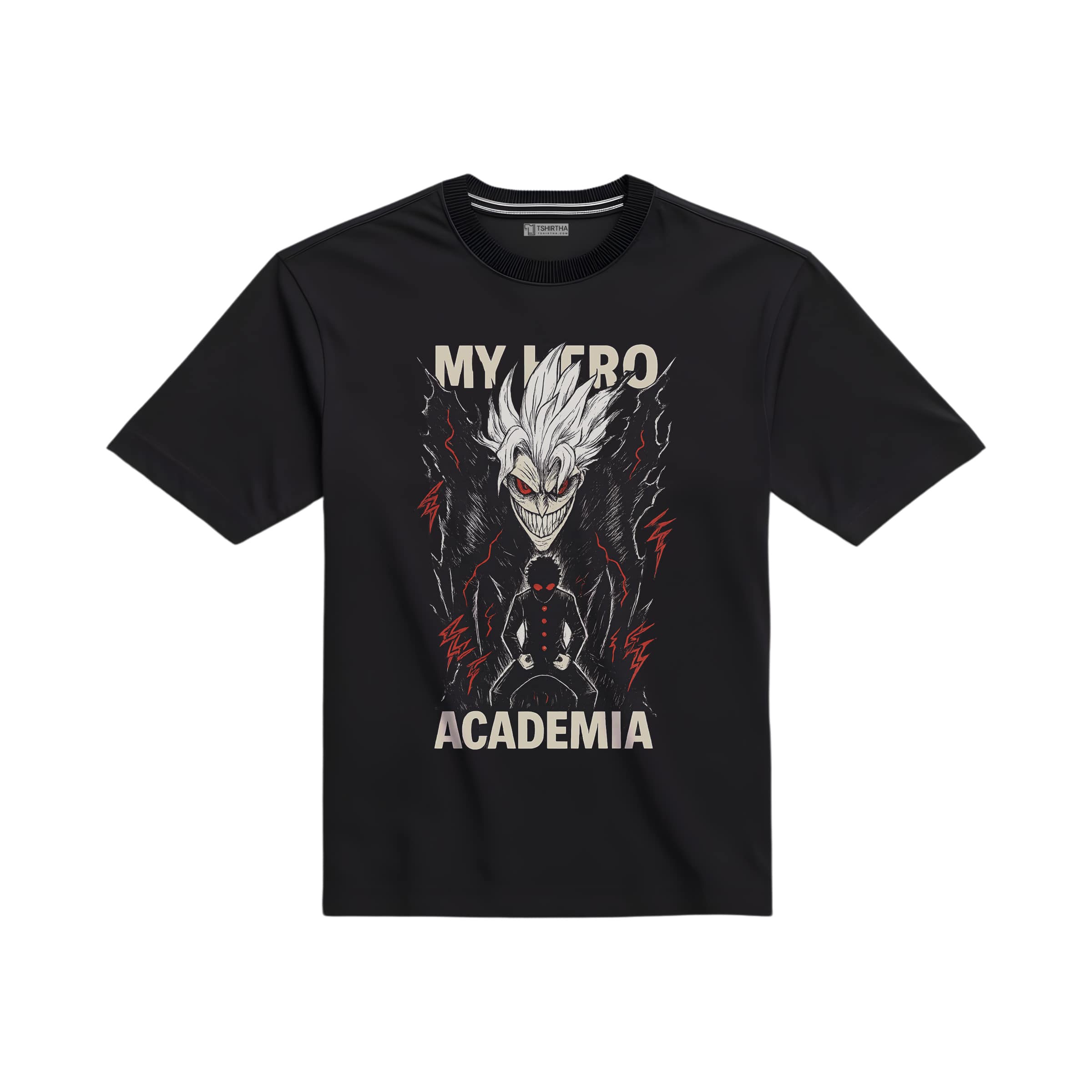 تیشرت مشکی با طرح انیمه مای هیرو آکادمیا تیشرت مشکی با طرح انیمه مای هیرو آکادمیا