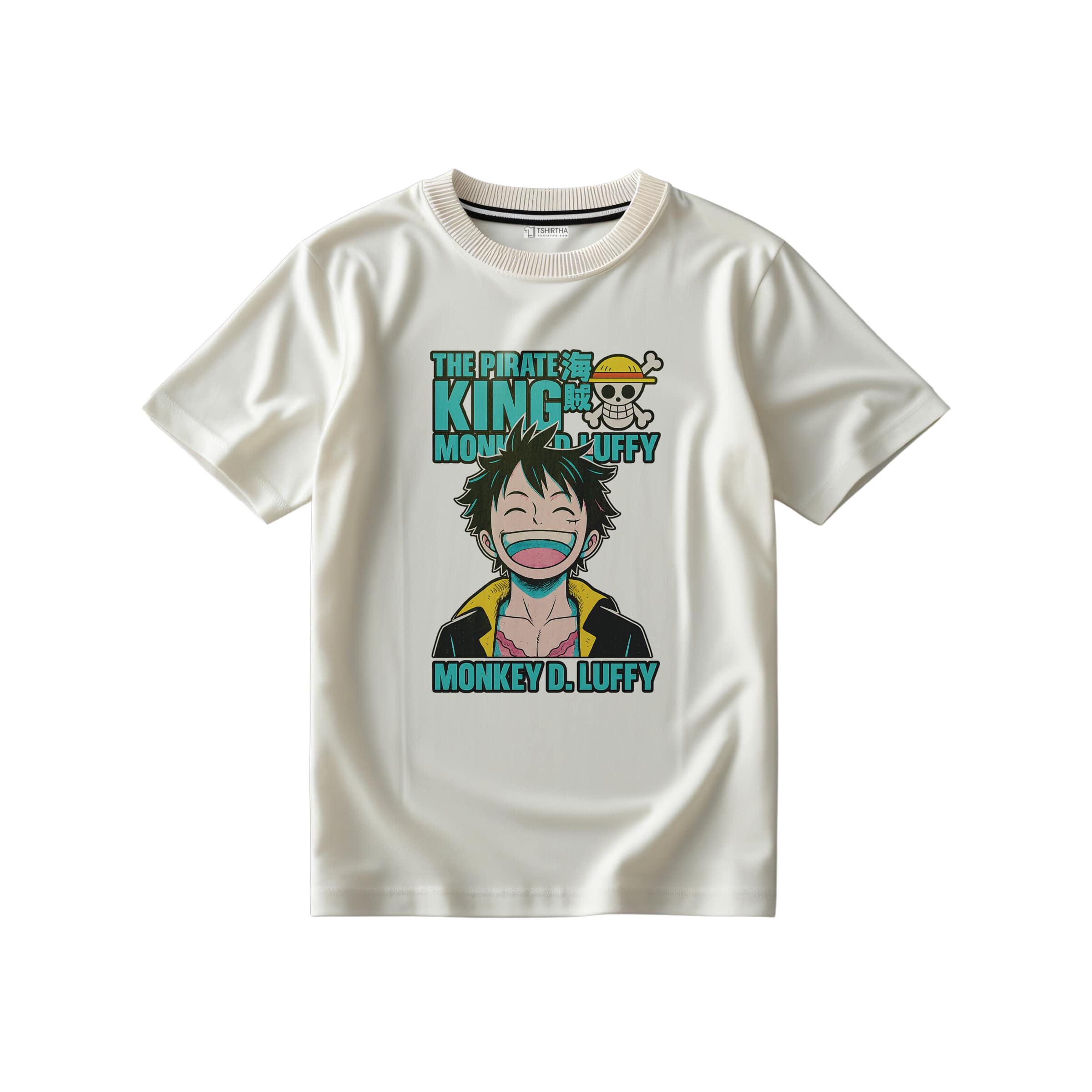 تیشرت با طرح مونکی دی لوفی از انیمه ون پیس تیشرت با طرح مونکی دی لوفی از انیمه ون پیس