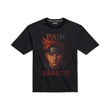 تیشرت مشکی با طرح انیمه ناروتو پین